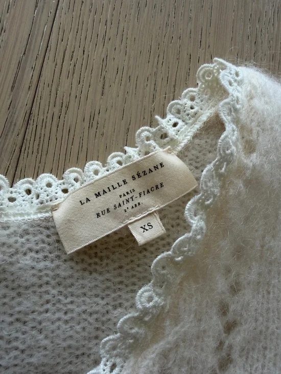 Sezane La Maille jumper in Ecru - Picture 2 of 5
